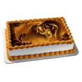 thumbnail image 1 of Gold Dragon Soldier Shield Sword Edible Cake Topper Image ABPID08398, 1 of 5