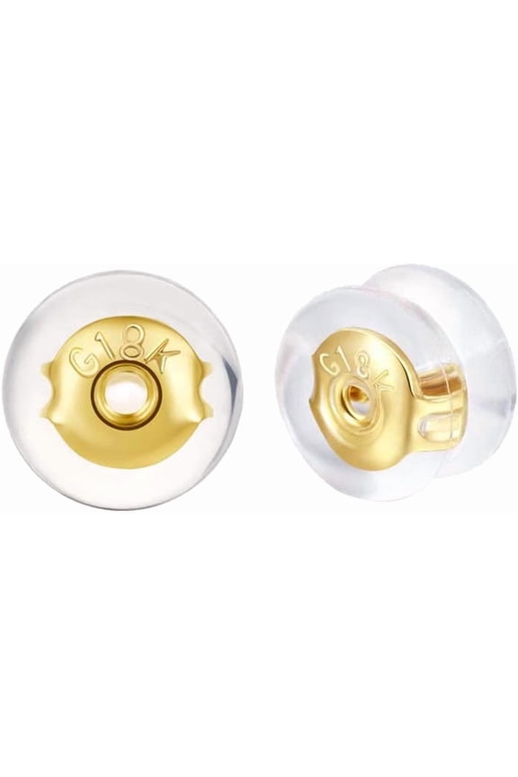 Gold Earring Backs for Stud,Silicone Earring Backs Earring Backings,20 Pairs Earring Backs Clutches, Butterfly Earrings Back,Locking Secure Earring Backs for Studs.