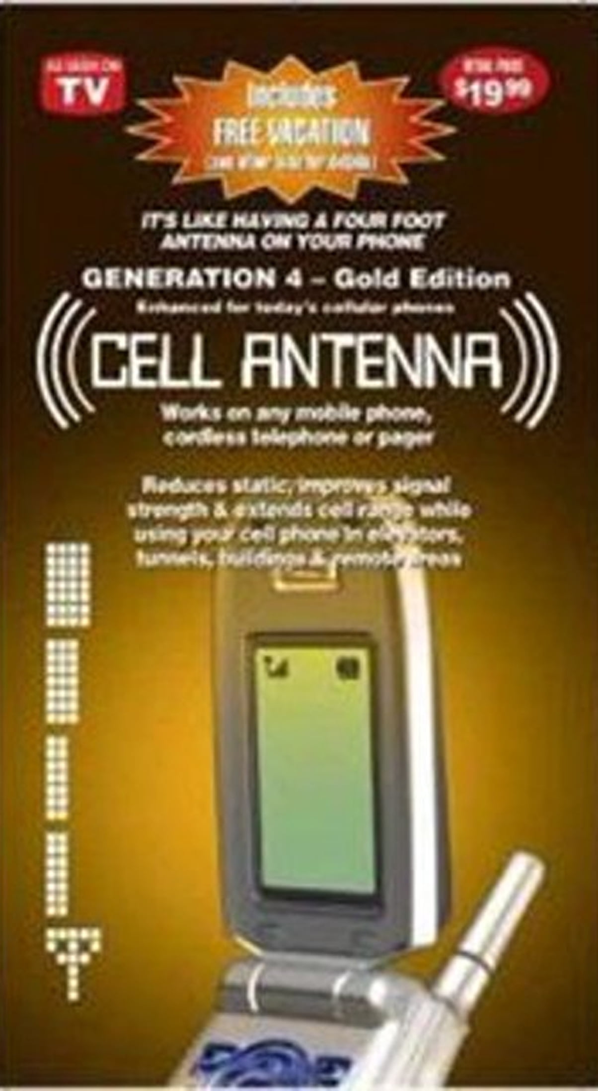 Gold Edition Cell Phone PDA All Band Type Installation Antenna