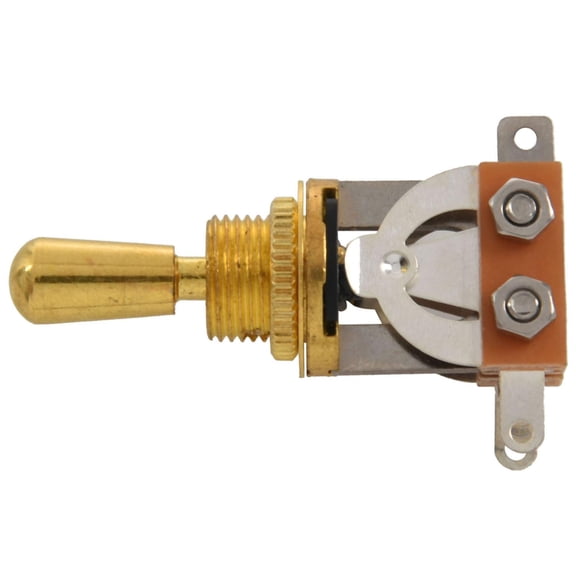 Gold Electric Guitar 3 Way Toggle Switch Pickup Switch with Brass Tip Knob