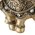 thumbnail image 1 of Gold Elephant Statue, Feng Shui Decor For Home, Symbolizing  Fortune  Prosperity, 1 of 6