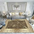 thumbnail image 1 of Gold European Luxury Large Area Carpet Minimalist Retro Rug Irregular Geometry Home ration Soft Mat, 1 of 5