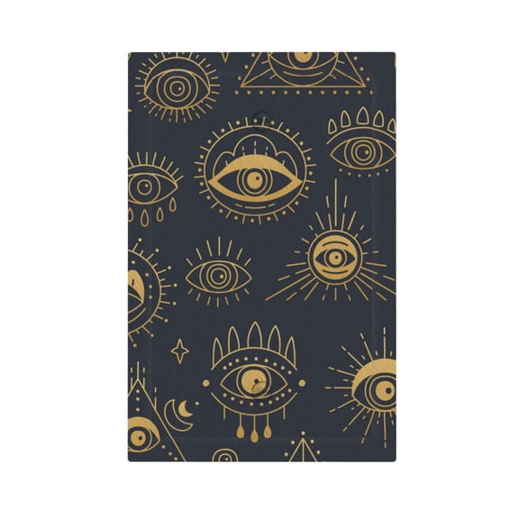 Gold Evil Eye Light Switch Cover Decorator No Device Blank Wall Plate 1-Gang Receptacle Outlet Decor