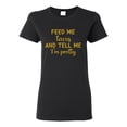 thumbnail image 1 of Gold Feed Me Tacos And Tell Me I'm Pretty Cinco de Drinco Cinco De Mayo Womens T-Shirt, Black, 3X-Large, 1 of 5