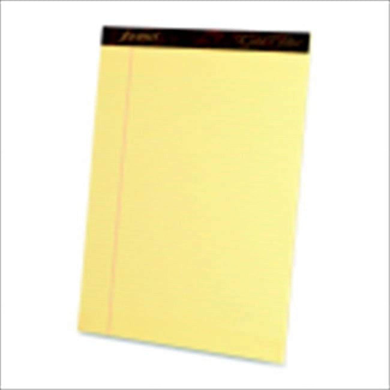 Gold Fibre Perforated Ruled Legal Pad Canary 8 5 X 11 75 In 16 Lb gold-fibre-perforated-ruled-legal-pad-canary-8-5-x-11-75-in-16-lb