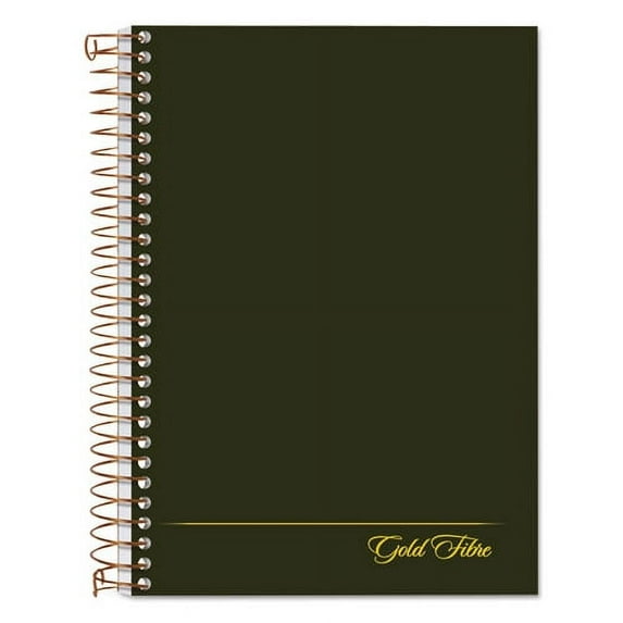 Gold Fibre Personal Notebooks, 1 Subject, Medium/college Rule, Classic Green Cover, 7 X 5, 100 Sheets | Bundle of 10 Each