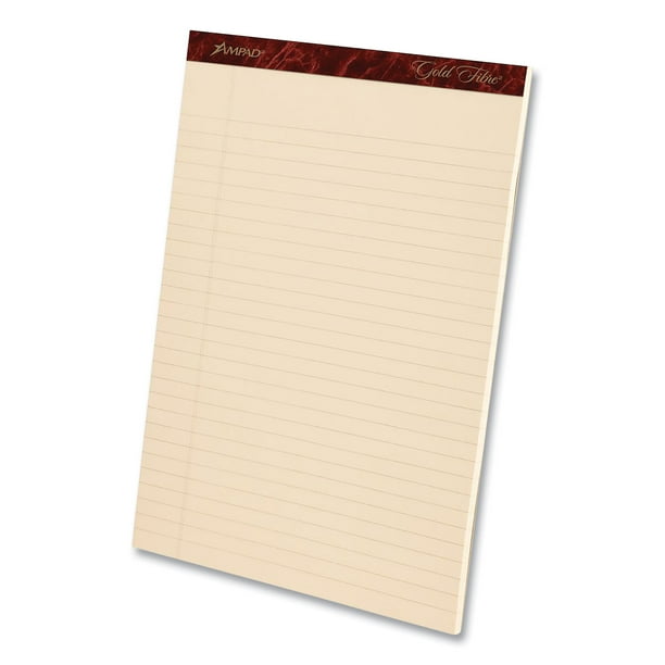 Gold Fibre Writing Pads, Narrow Rule, 50 Canary-Yellow 5 x 8 Sheets, 4/Pack Gold Fibre Writing Pads, Narrow Rule, 50 Canary-Yellow 5 x 8 Sheets, 4/Pack