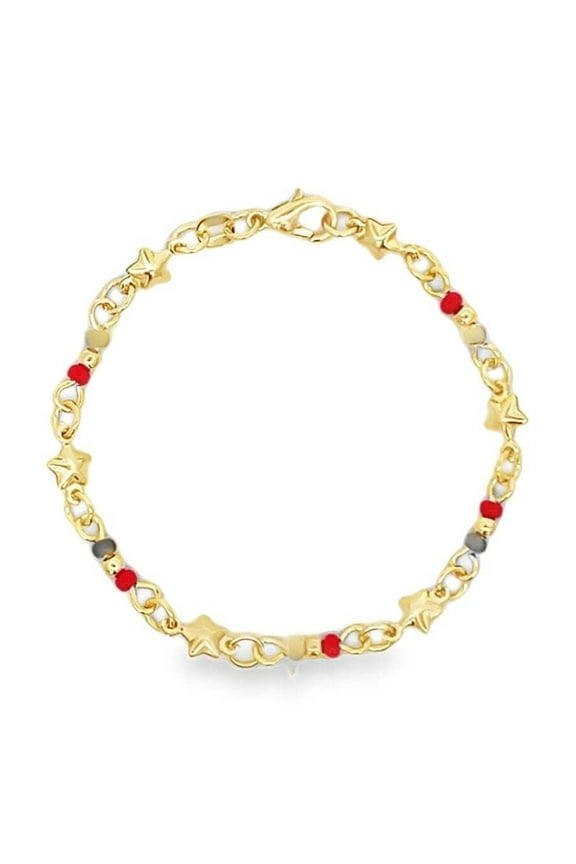 Gold Filled Azabache Beaded Bracelet