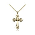 thumbnail image 1 of Gold Filled Cross Pendant 1 x 5/8 inches with Gold Filled Lite Curb Chain, 1 of 1