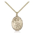 thumbnail image 1 of Gold Filled Guardian Angel Pendant 3/4 x 1/2 inches with Gold Filled Lite Curb Chain, 1 of 1