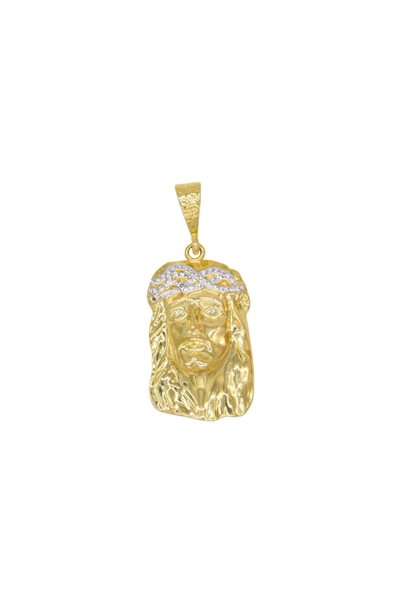 Gold Filled Jesus Face Pendant - Elegant Design