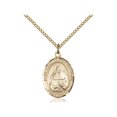 thumbnail image 1 of Gold Filled Marie Magdalen Postel Pendant 3/4 x 1/2 inches with Gold Filled Lite Curb Chain, 1 of 1