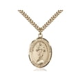 thumbnail image 1 of Gold Filled Our Lady of All Nations Pendant 1 x 3/4 inches with Heavy Curb Chain, 1 of 1