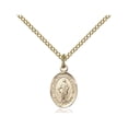 thumbnail image 1 of Gold Filled Our Lady of Of Knots Pendant 1/2 x 1/4 inches with Gold-Filled Lite Curb Chain, 1 of 1