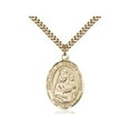 thumbnail image 1 of Gold Filled Our Lady of Prompt Succor Pendant 1 x 3/4 inches with Heavy Curb Chain, 1 of 1