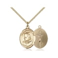 thumbnail image 1 of Gold Filled Pope Benedict XVI Pendant 3/4 x 1/2 inches with Gold Filled Lite Curb Chain, 1 of 1