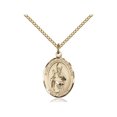 thumbnail image 1 of Gold Filled St. Augustine of Hippo Pendant 3/4 x 1/2 inches with Gold Filled Lite Curb Chain, 1 of 1