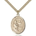 thumbnail image 1 of Gold Filled St. Claude de la Colombiere Pendant 1 x 3/4 inches with Heavy Curb Chain, 1 of 1