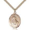 thumbnail image 1 of Gold Filled St. Daria Pendant 1 x 3/4 inches with Heavy Curb Chain, 1 of 1