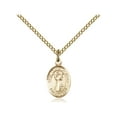 thumbnail image 1 of Gold Filled St. Francis of Assisi Pendant 1/2 x 1/4 inches with Gold Filled Lite Curb Chain, 1 of 1