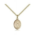 thumbnail image 1 of Gold Filled St. Isaiah Pendant 1/2 x 1/4 inches with Gold Filled Lite Curb Chain, 1 of 1