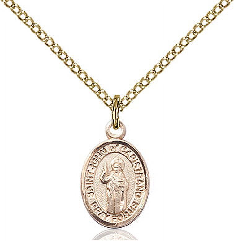 Gold Filled St. John Of Capistrano Pendant 1/2 x 1/4 inches with Gold ...