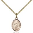 thumbnail image 1 of Gold Filled St. John Of Capistrano Pendant 1/2 x 1/4 inches with Gold-Filled Lite Curb Chain, 1 of 1