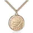 thumbnail image 1 of Gold Filled St. John Paul II Pendant 1 x 7/8 inches with Heavy Curb Chain, 1 of 1