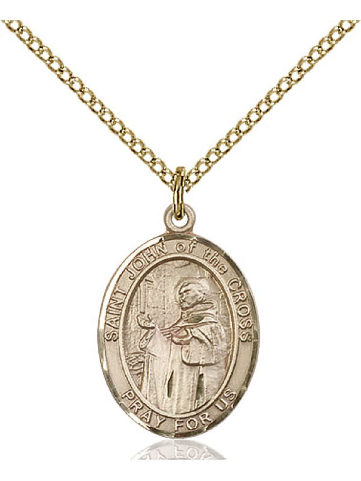 Gold Filled St. John of the Cross Pendant 3/4 x 1/2 inches with Gold ...