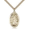 thumbnail image 1 of Gold Filled St. Joseph Pendant 1 1/8 x 5/8 inches with Heavy Curb Chain, 1 of 1