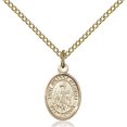 thumbnail image 1 of Gold Filled St. Juliana Pendant 1/2 x 1/4 inches with Gold-Filled Lite Curb Chain, 1 of 1