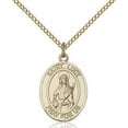 thumbnail image 1 of Gold Filled St. Lucy Pendant 3/4 x 1/2 inches with 18 inch Gold Filled Curb Chain, 1 of 1