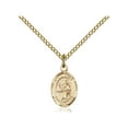 thumbnail image 1 of Gold Filled St. Luke the Apostle Pendant 1/2 x 1/4 inches with Gold Filled Lite Curb Chain, 1 of 1