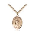 thumbnail image 1 of Gold Filled St. Nathanael Pendant 1 x 3/4 inches with Heavy Curb Chain, 1 of 1