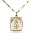 thumbnail image 1 of Gold Filled St. Peregrine Pendant 3/4 X 1/2 inches with 18 inch Gold Filled Curb Chain, 1 of 1