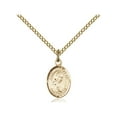 thumbnail image 1 of Gold Filled St. Philomena Pendant 1/2 x 1/4 inches with Gold Filled Lite Curb Chain, 1 of 1