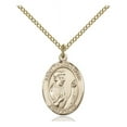 thumbnail image 1 of Gold Filled St. Thomas More Pendant 3/4 x 1/2 inches with Gold Filled Lite Curb Chain, 1 of 1