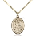 thumbnail image 1 of Gold Filled St. Walburga Pendant 3/4 x 1/2 inches with Gold Filled Lite Curb Chain, 1 of 1