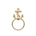 thumbnail image 1 of Gold Finish Anchor Towel Holder 9", 1 of 1