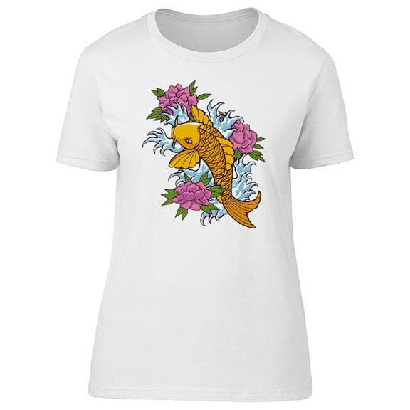 Gold Fish Chinese Style T-Shirt Men -Image by Shutterstock, Male Small