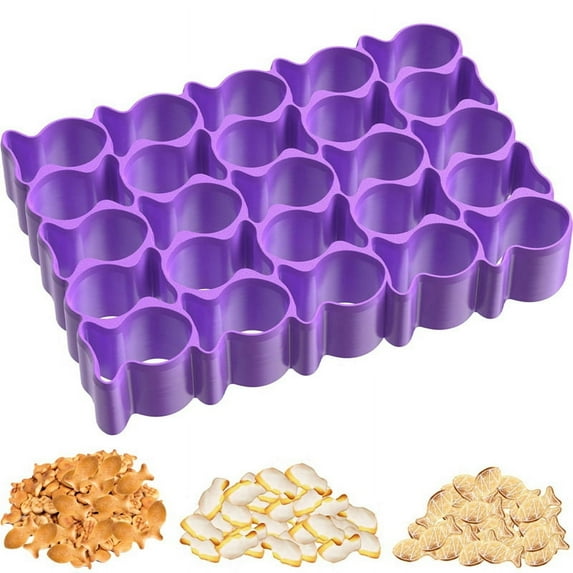 Gold Fish Cracker Cookie Cutter, 25Pcs Mini Fish Biscuit Cutter, Gold Fish Cutter for Crackers, Plastic Tiny Treats A