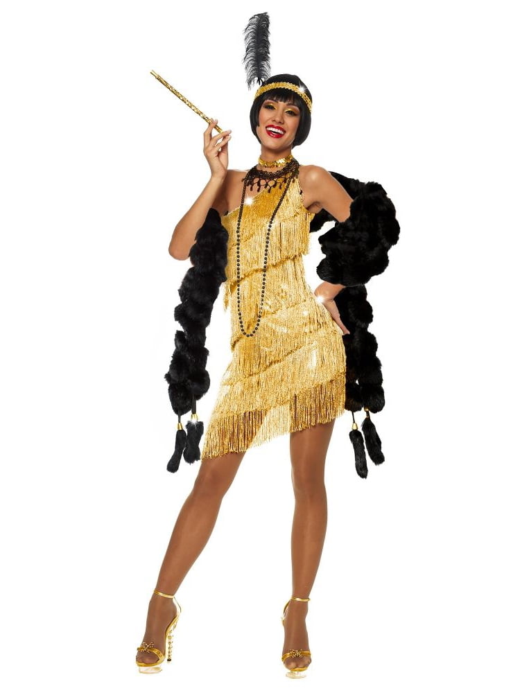 Flapper Costume Gold Flapper Costume Gold