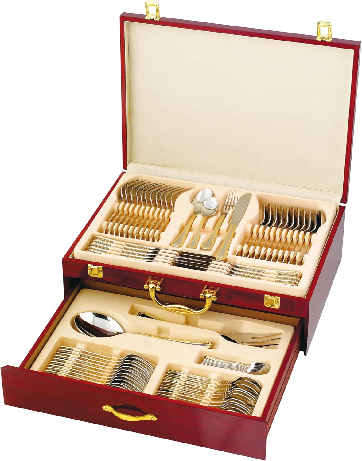 Gold Flatware Serving Set, 