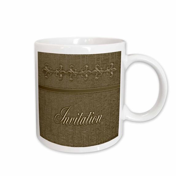 3drose, Gold Fleur De Lis Design, 11oz Mug