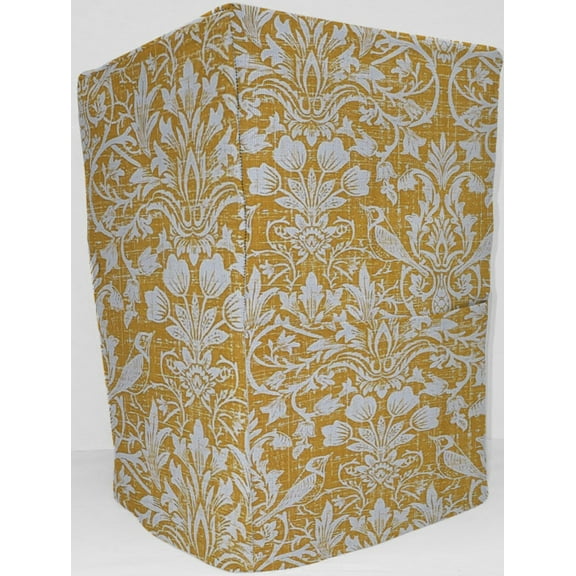 Gold Floral Damask Coffee Maker Cover by Penny's Needful Things (All Gold Floral Damask)