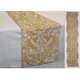 thumbnail image 1 of Gold Floral Damask Table Runner by Penny's Needful Things (4 Feet Long - STRAIGHT), 1 of 2