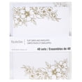 thumbnail image 1 of Gold Floral Flat Cards & Envelopes by Recollections - 4.25" x 5.5", 1 of 2