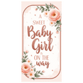 thumbnail image 1 of Gold Floral Sweet Baby Girl Baby Shower Banner Elegant Flower Decoration for Baby Announcement Party Decor Celebration, 1 of 8