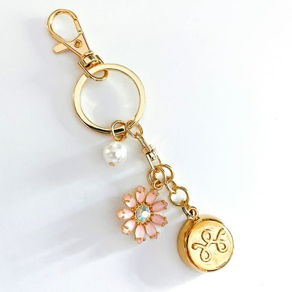 Gold Flower Keychain