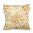 thumbnail image 1 of Gold Flower Throw Pillow Covers Couch Pillowcases Decor for Bed Sofa 18" x 18", 1 of 7